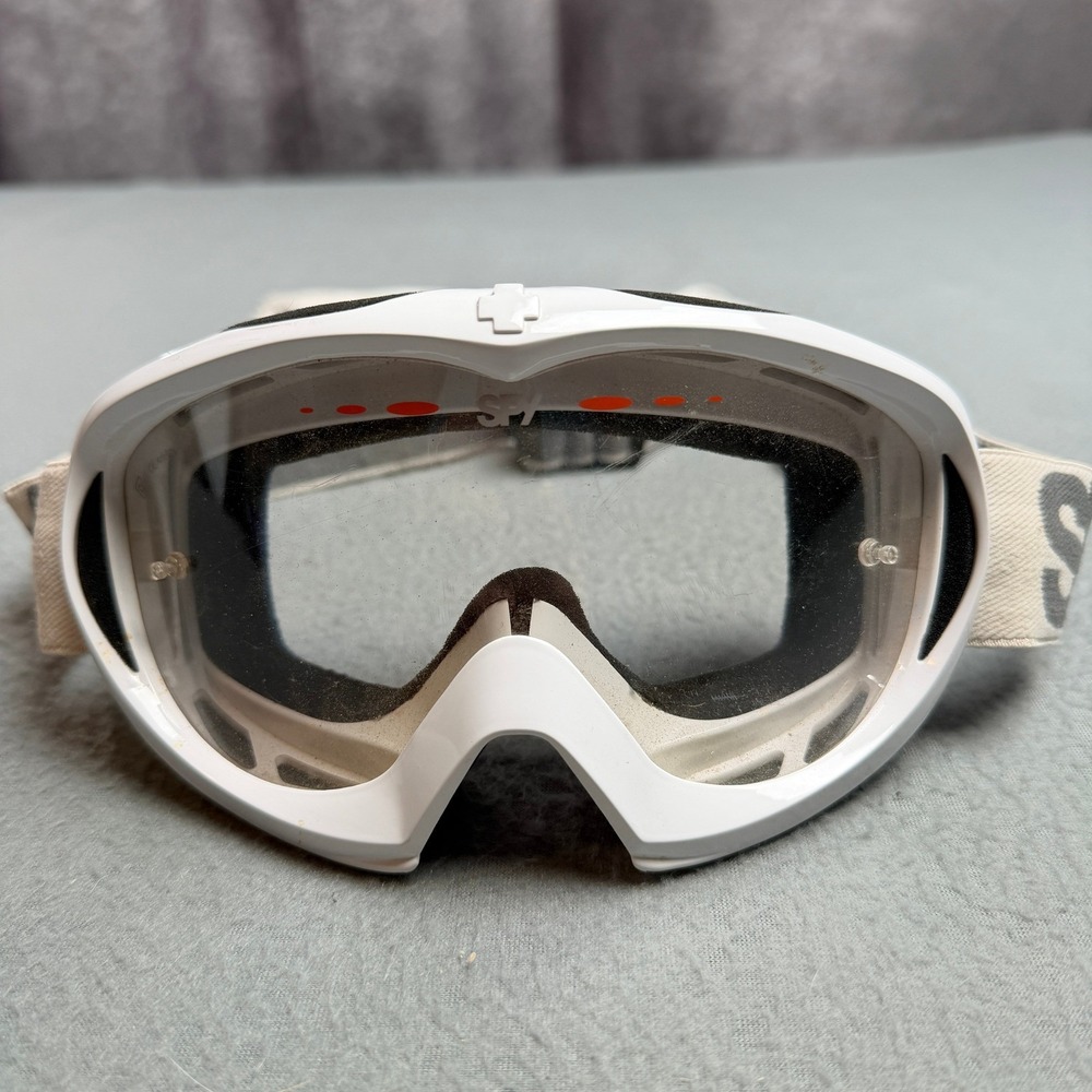 Spy Optic Snow Goggles White Clear Lens Anti-Fog Ski Snowboard Goggles